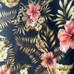 Large flora button down